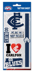Carlton Blues Footy Tattoos