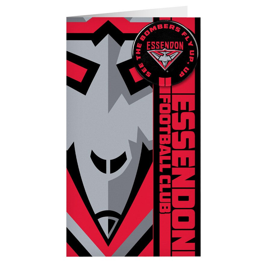 Essendon Bombers Badge Card