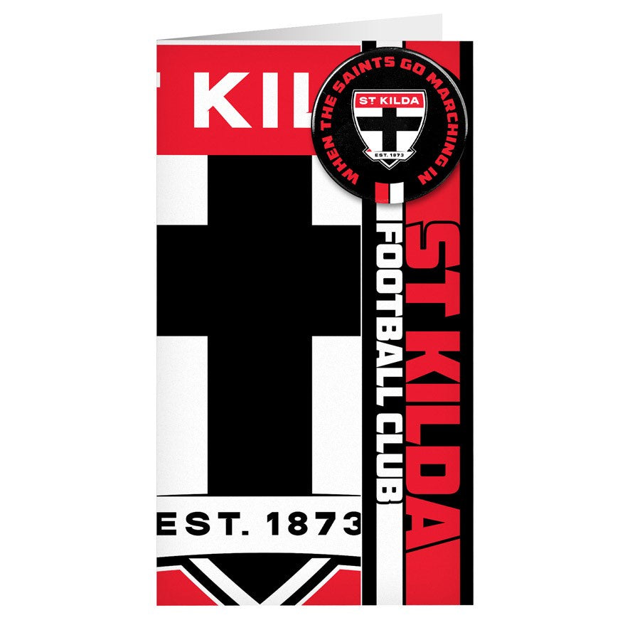St Kilda Saints Badge Card