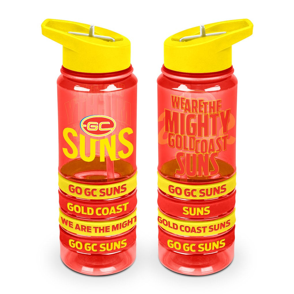 Gold Coast Suns Tritan Drink Bottle with bands