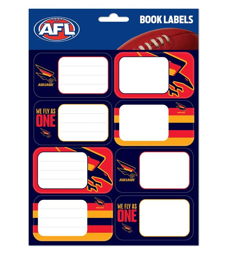 Adelaide Crows Book Labels