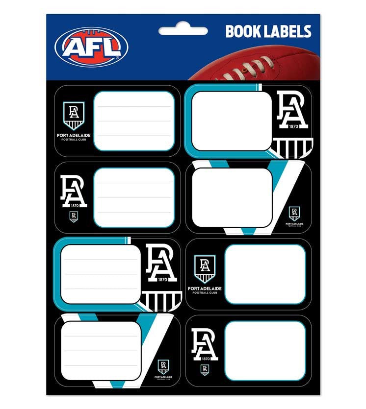 Port Adelaide Power Book Labels