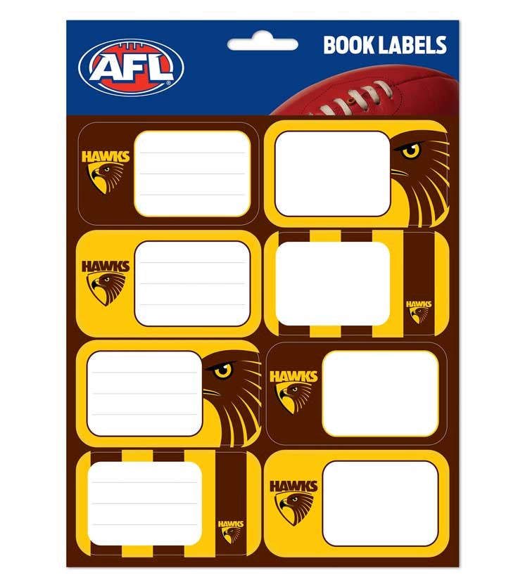Hawthorn Hawks Book Labels