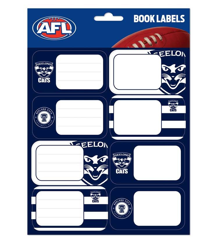 Geelong Cats Book Labels