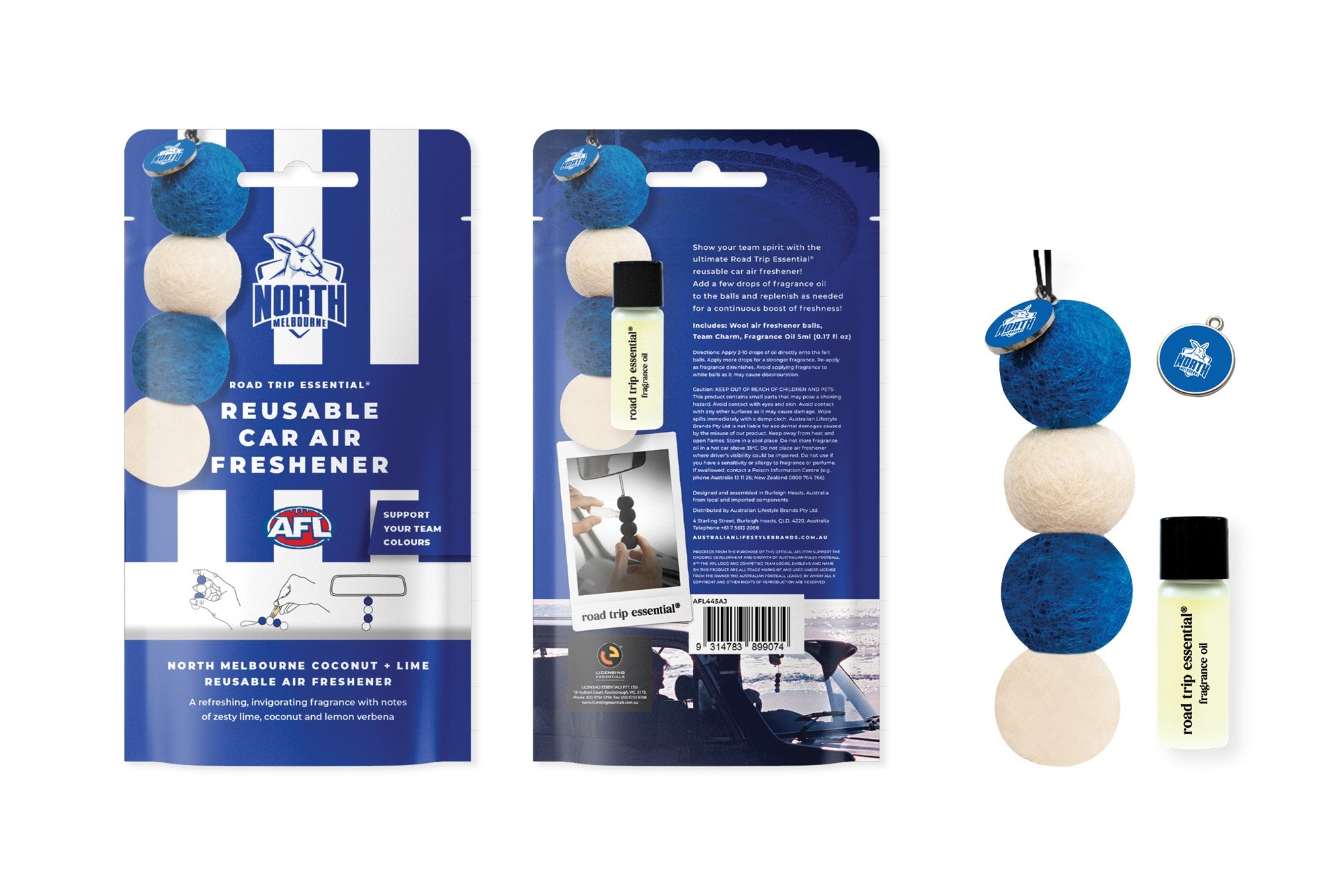 North Melbourne Reusable Air Freshener