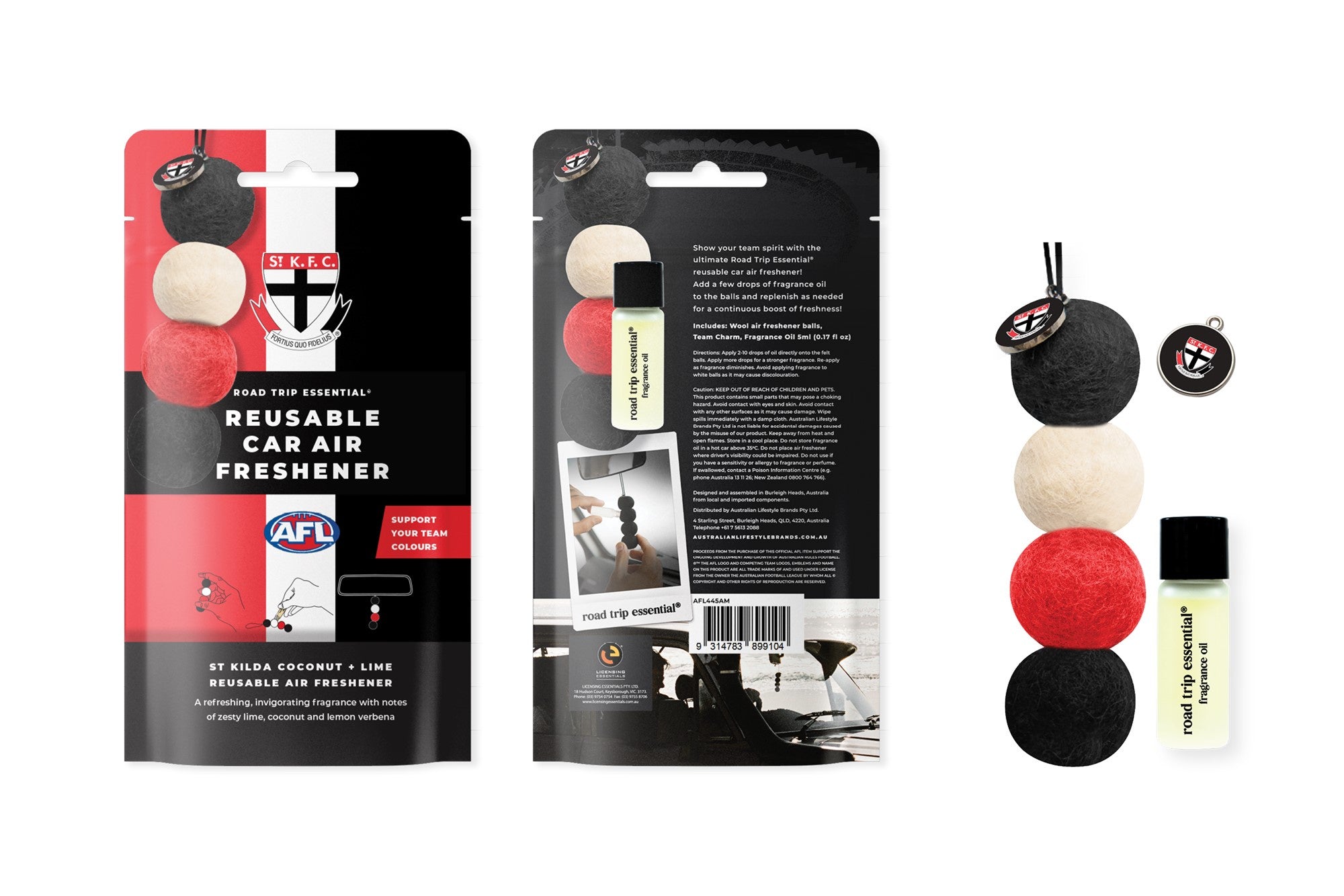 St Kilda Saints Reusable Air Freshener