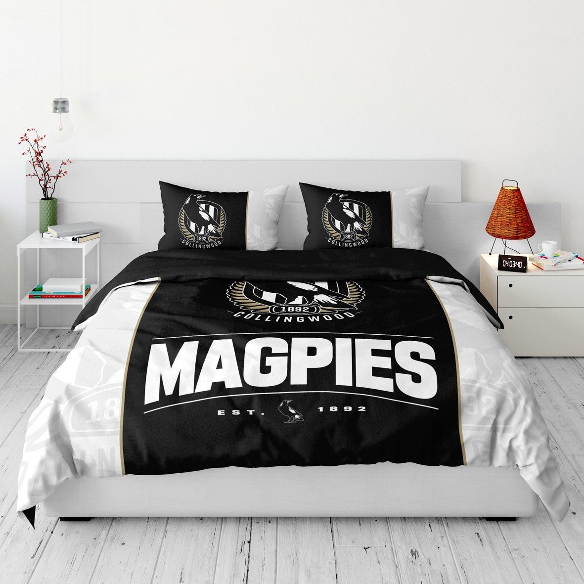 Collingwood Magpies Queen Quilt Cover