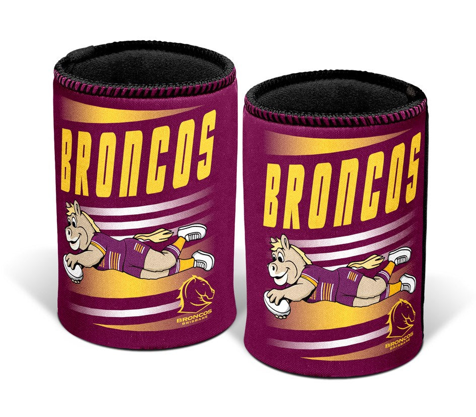 Brisbane Broncos Retro Can Cooler