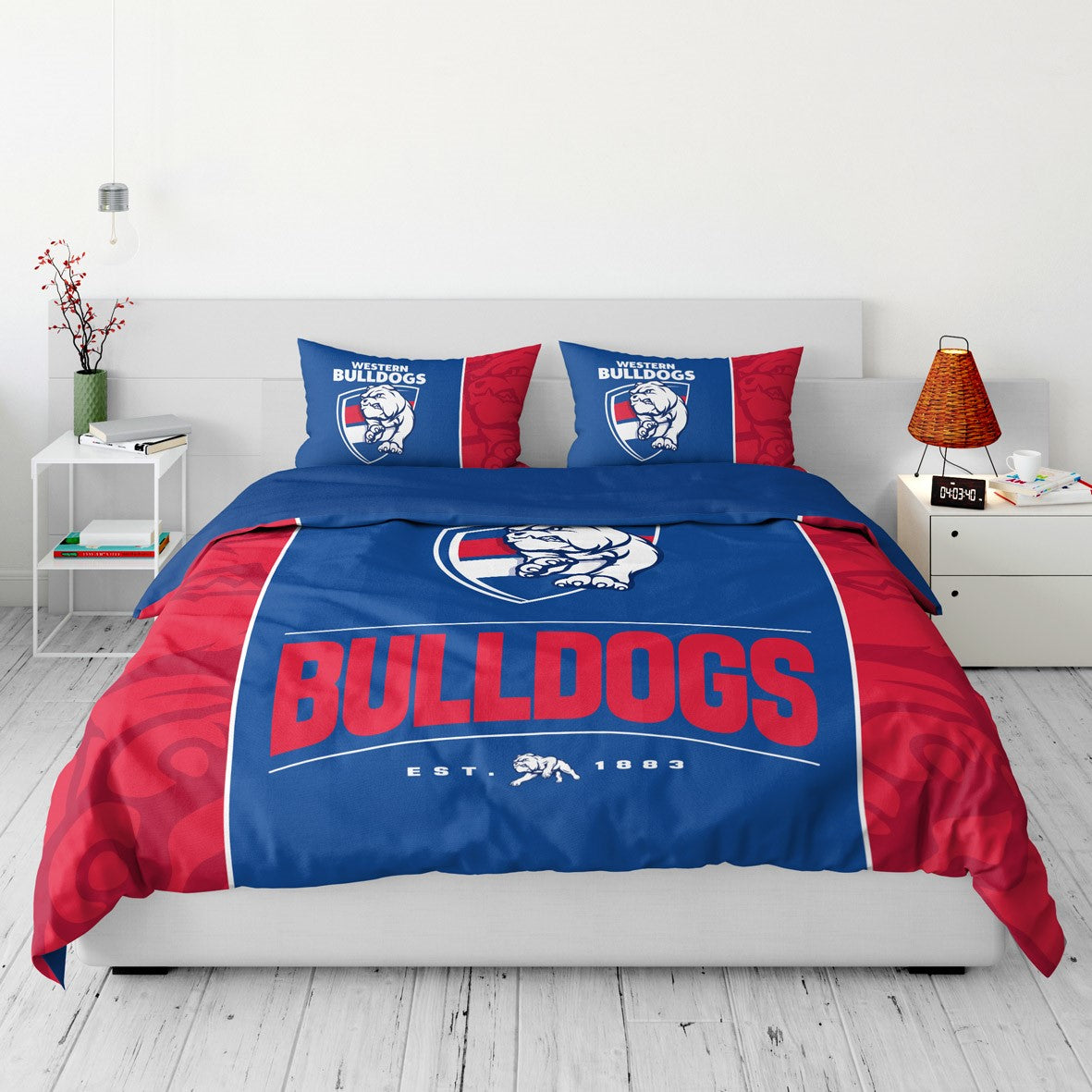 Western Bulldogs Queen Quilt Cover