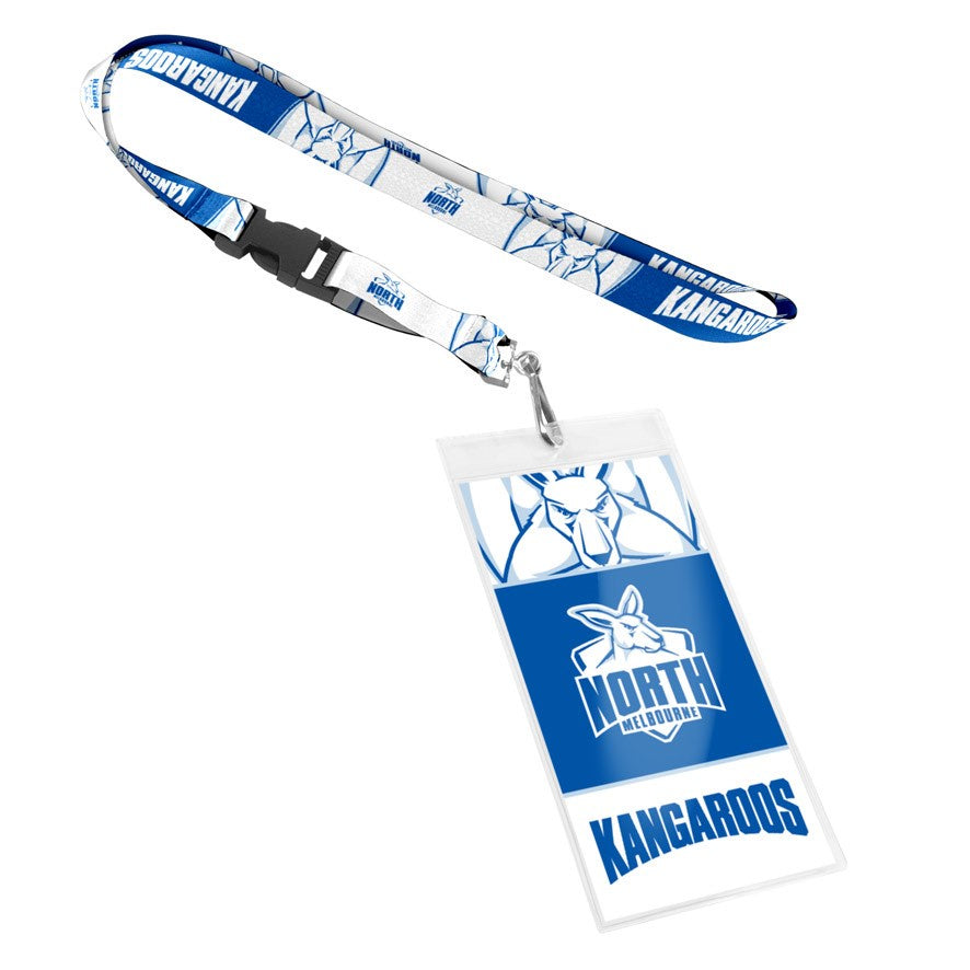 North Melbourne Kangaroos Card Pocket Lanyard