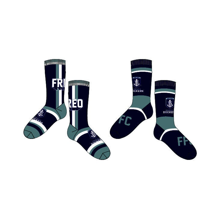 Fremantle Dockers Socks - Pack Of 2