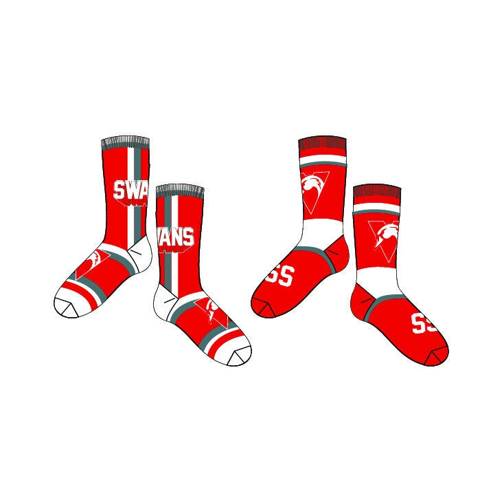 Sydney Swans socks - Pack Of 2