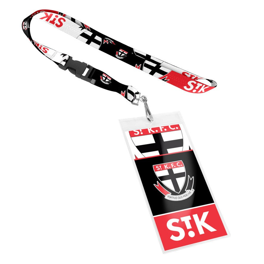 St Kilda Saints Card Pocket Lanyard