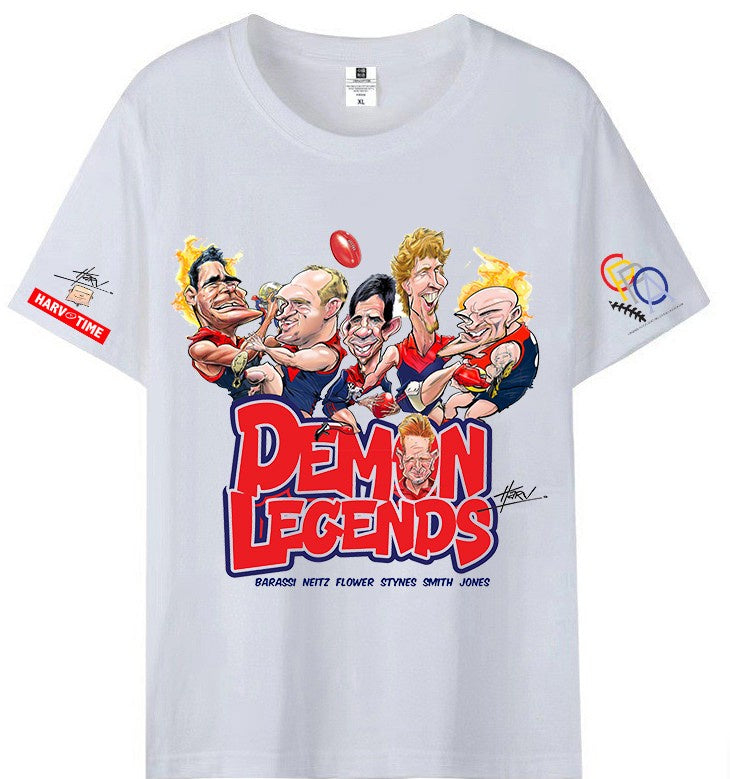 Melbourne Demons Legends Caricature T-Shirt