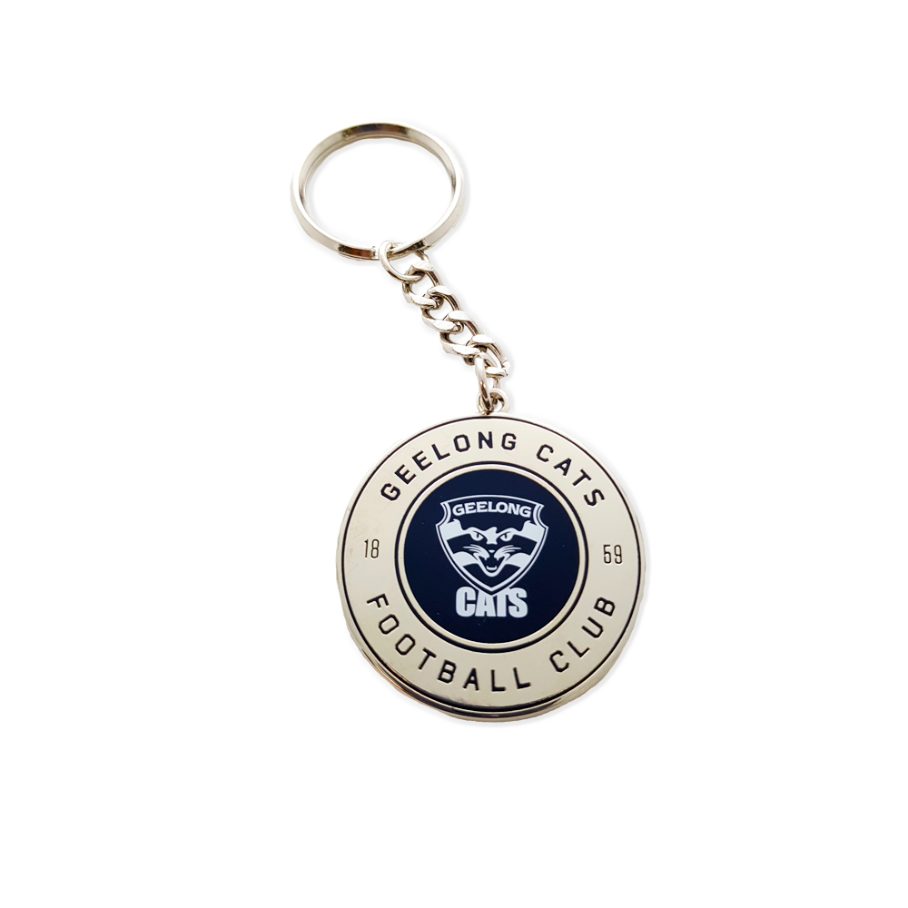 Geelong Cats Round Keyring