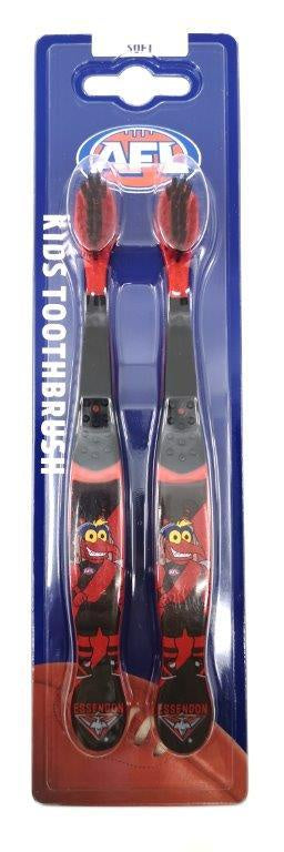 Essendon Bombers Kids Toothbrush Twin Pack