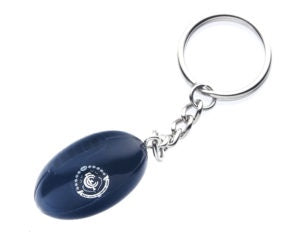 Carlton Blues Ball Keyring