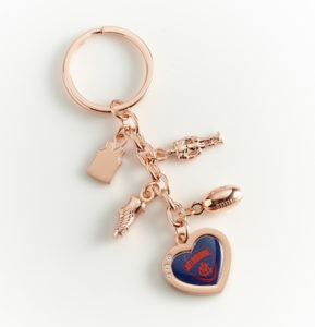 Melbourne Demons Charm Keyring