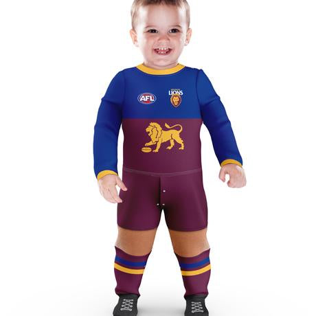 Brisbane Lions Baby Footysuit