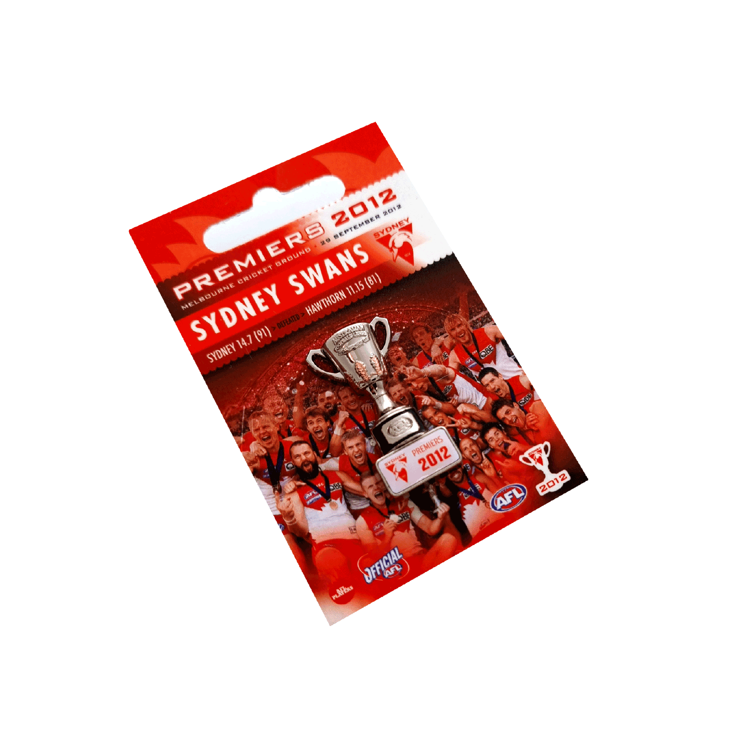 Sydney Swans 2012 Premiership Cup Pin