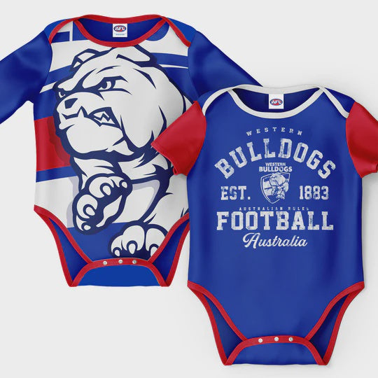 Western Bulldogs 2pc Baby Romper Set