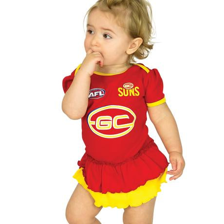 Gold Coast Suns Baby Girls Footysuit