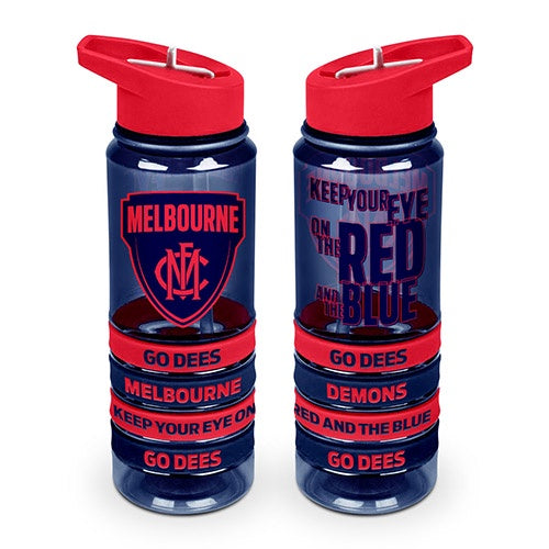 Melbourne Demons Tritan Drink Bottle With Bands