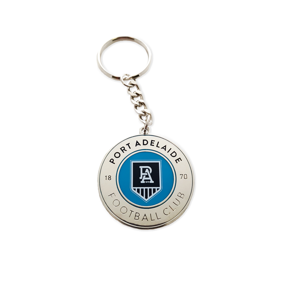 Port Adelaide Power Round Keyring