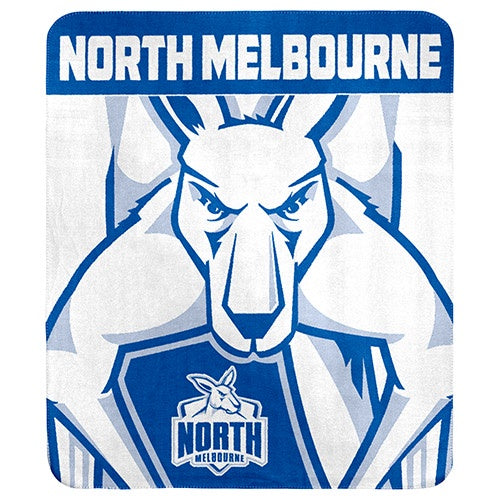 North Melbourne Kangaroos Polar Fleece Throw Rug