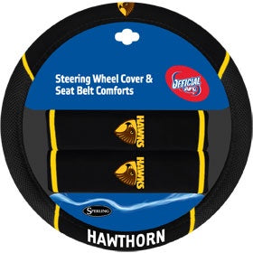 Hawthorn Hawks Steering Wheel Cover