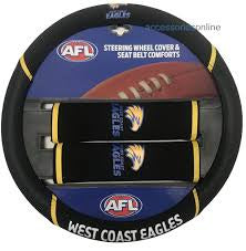 West Coast Eagles Steering Wheel Cover