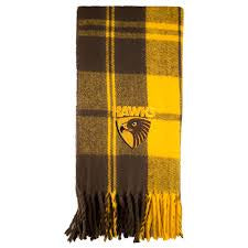 Hawthorn Hawks Tartan Scarf