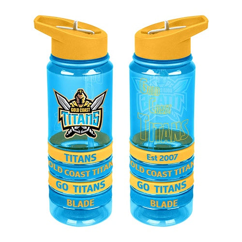 Gold Coast Titans Tritan Drink Bottle with Bands