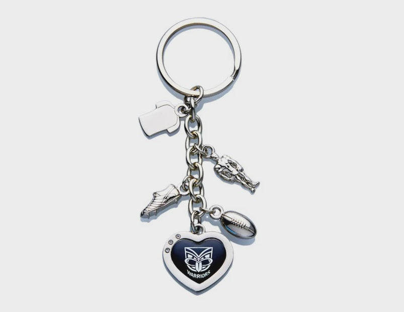 New Zealand Warriors Charm Keyring