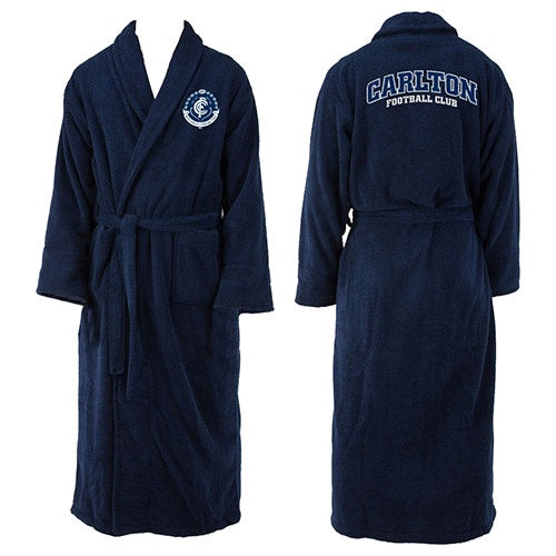Carlton Blues Adult Bathrobe - Dressing Gown