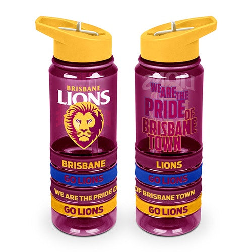 Brisbane Lions Drink Bottle With Bands