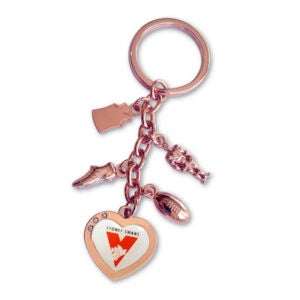 Sydney Swans Charm Keyring