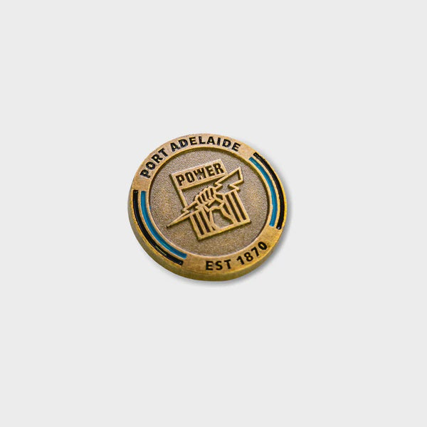 Port Adelaide Power Retro Round Pin