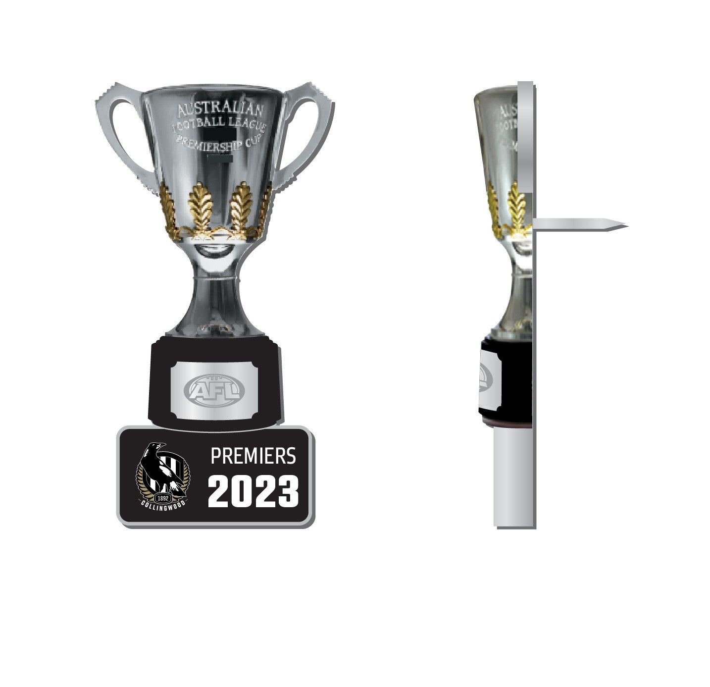 Collingwood Magpies 2023 Premiership Cup Pin