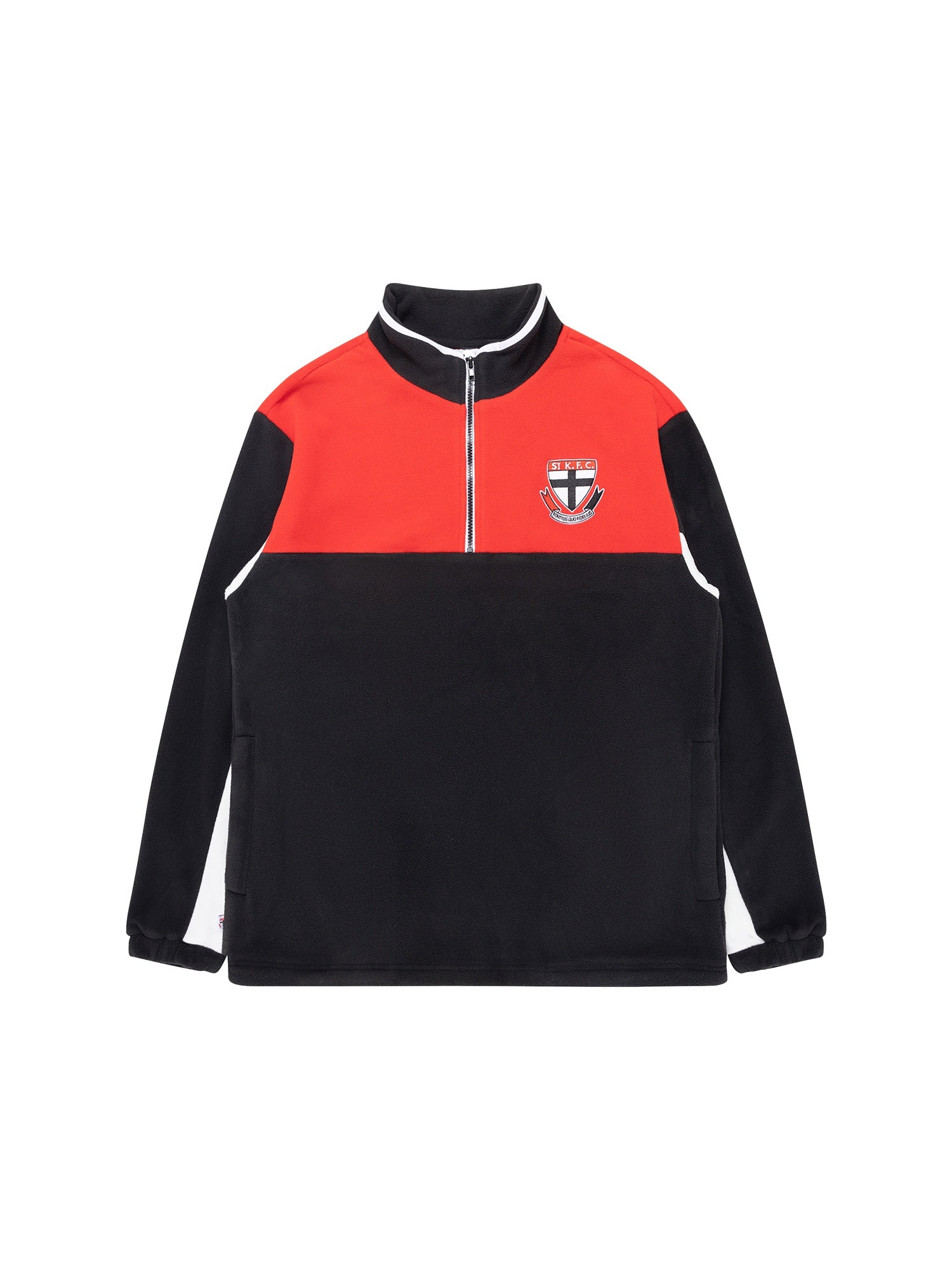St Kilda Saints 1/4 Zip Polar Fleece Jumper