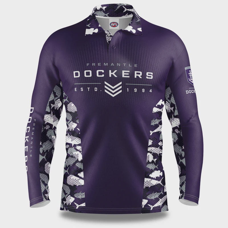 Fremantle Dockers reef Runner Fishing Shirt