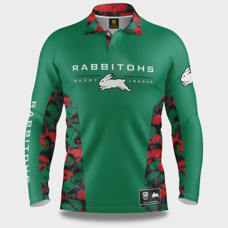 South Sydney Rabbitohs Reef Runner Fishing Shirt
