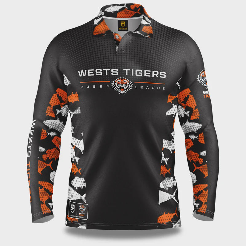 West Tigers Reef Runner Fishing Shirt