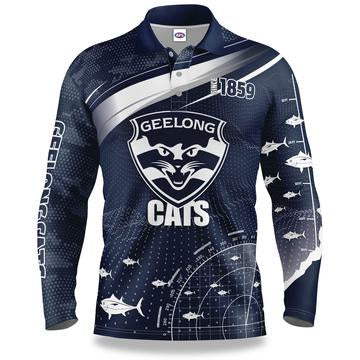 Geelong Cats Fishing Shirt - Fish Finder