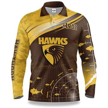 Hawthorn Hawks Youth Fishing Shirt - Fish Finder