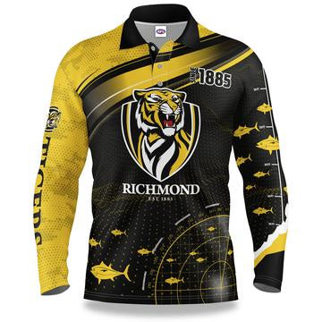 Richmond Tigers Youth Fishing Shirt - Fish Finder