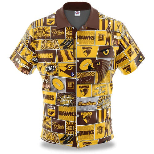 Hawthorn Hawks Fanatic Button Up Shirt