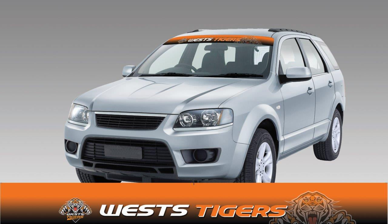 West Tigers Sun Visor Sticker Decal