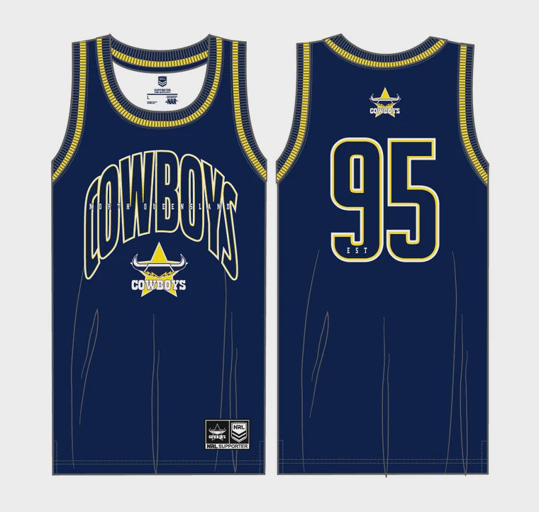 North Queensland Cowboys Basketball Singlet