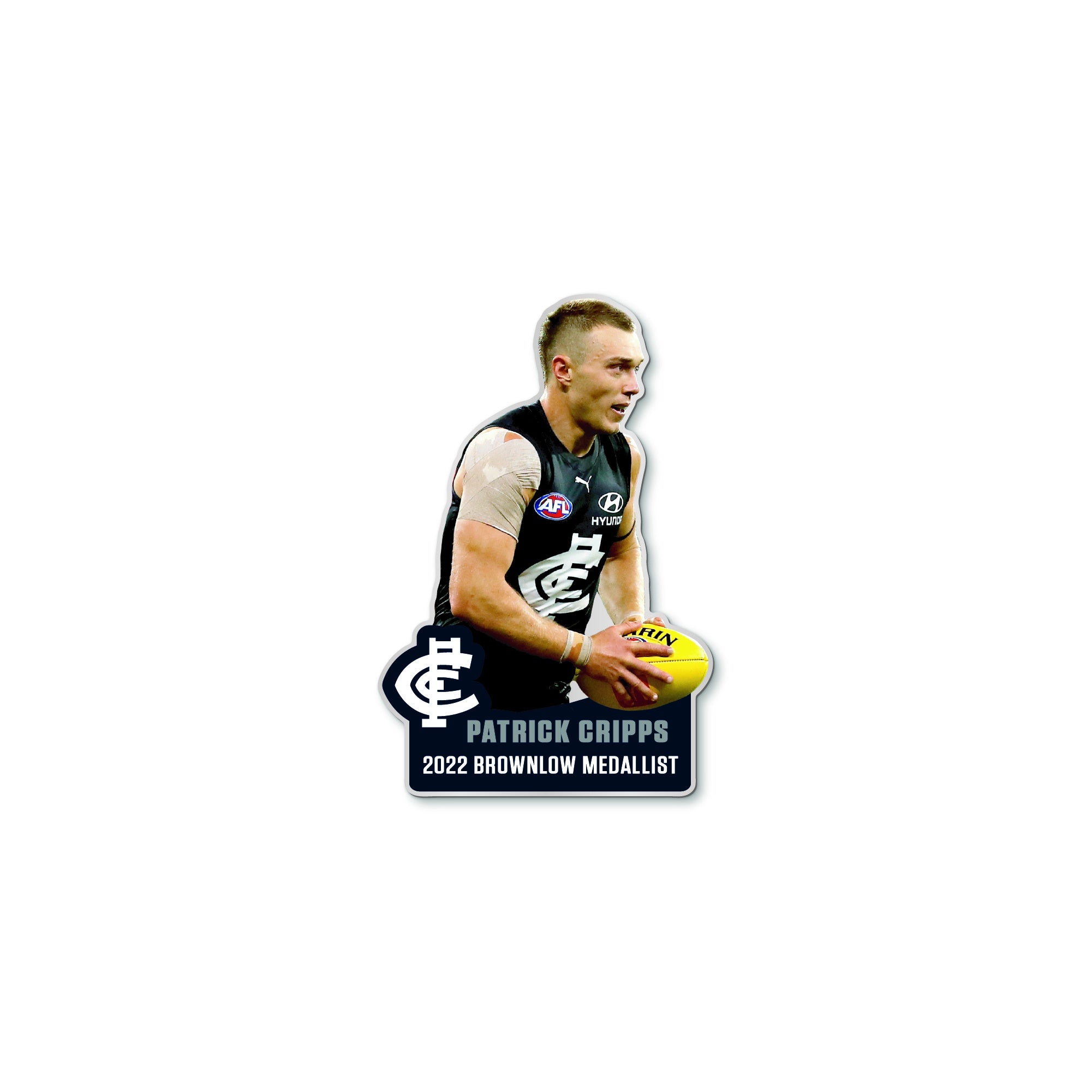 Carlton Blues - Patrick Cripps 2022 Brownlow Medal Pin